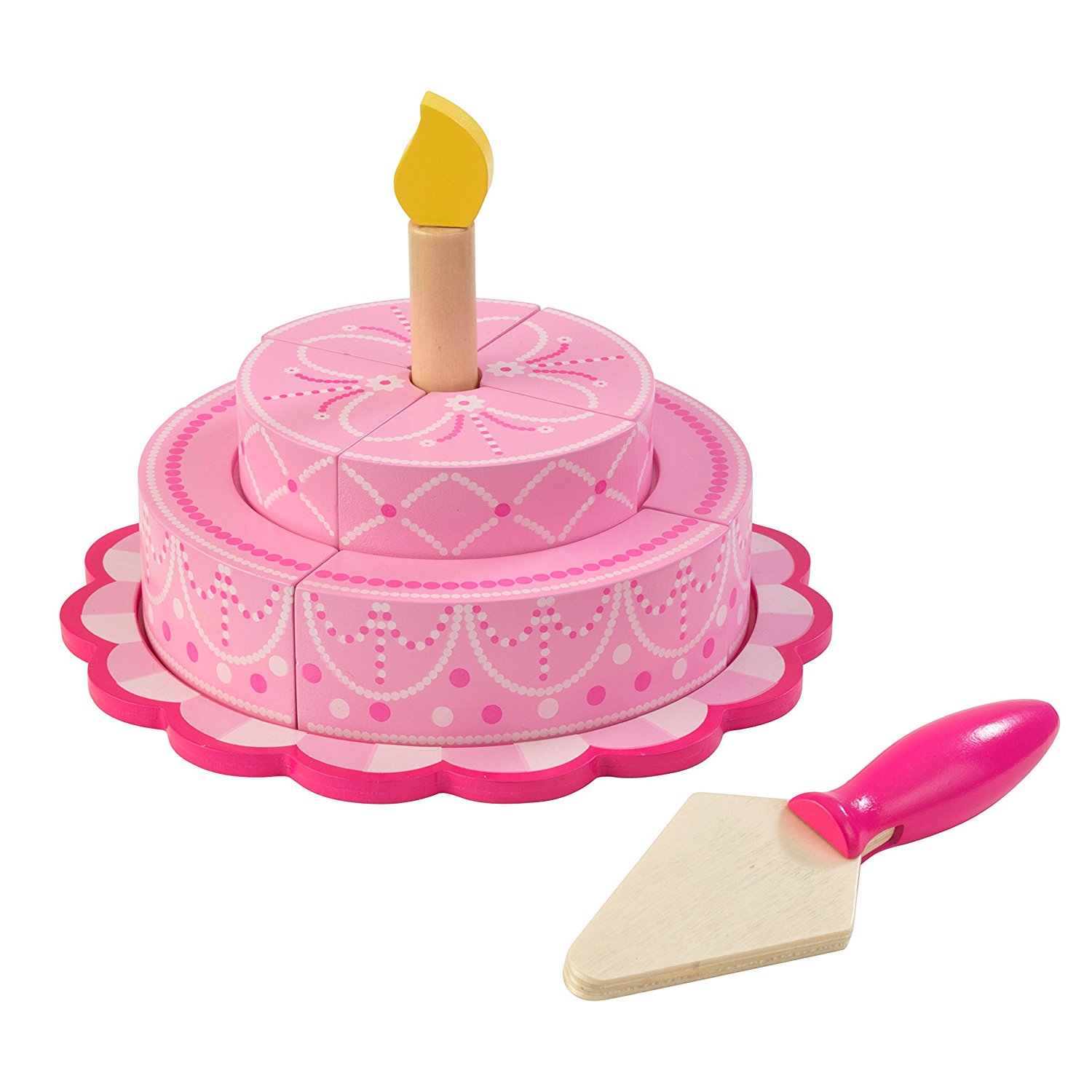 Игровой набор - Многоуровневый праздничный торт, розовый  
